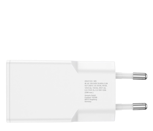 4smarts Ładowarka sieciowa PDPlug Slim 30W GaN USB-C biały - 1506291 - zdjęcie 3